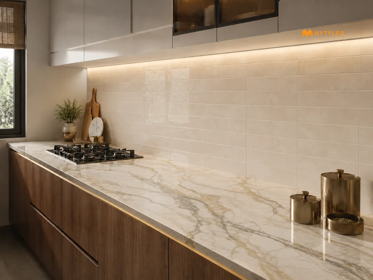 Backsplash Tiles That Match the Countertop 